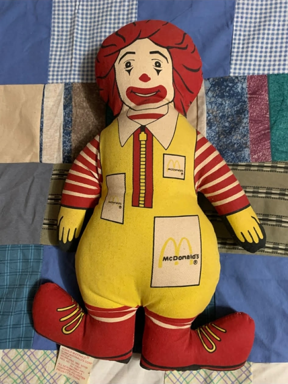 McDonald's Ronald McDonald Plush Doll - Red & Yellow